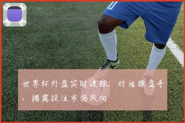 世界杯外盘实时追踪：对话操盘手，揭露投注市场风向