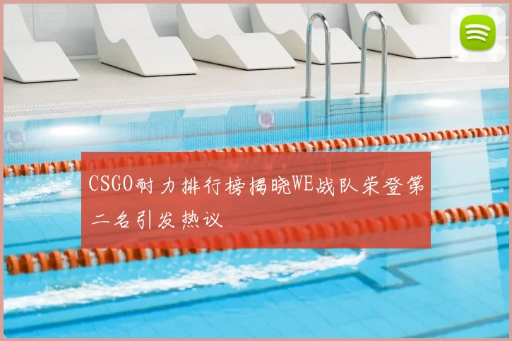 CSGO耐力排行榜揭晓WE战队荣登第二名引发热议