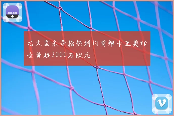 尤文国米争抢热刺门将维卡里奥转会费超3000万欧元