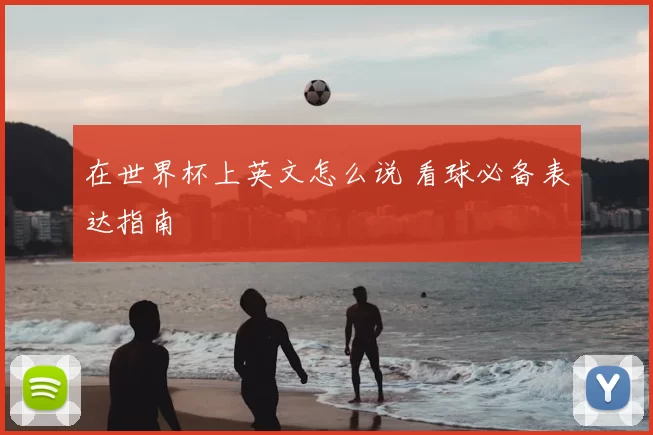 在世界杯上英文怎么说 看球必备表达指南